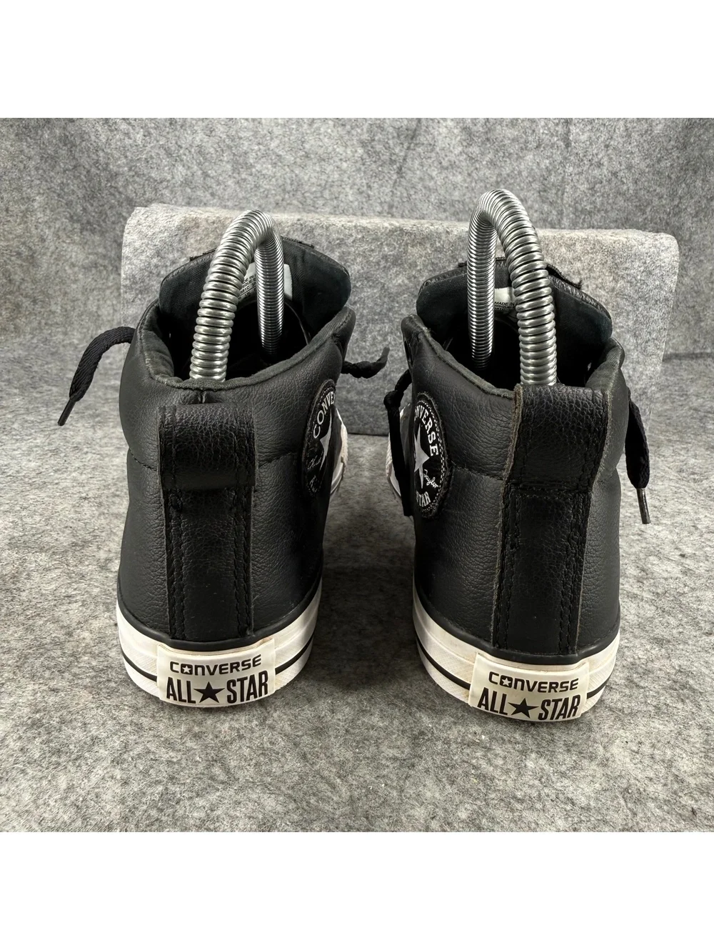 Converse Chuck Taylor All Star Street Mid Leather Sneaker Black Youth Size 3 041